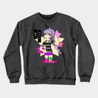 Yuri Marzipan the Oni - Cute Preppy (pastel goth palette) Crewneck Sweatshirt